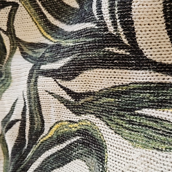 Show Me Your MuMu Crop Varsity Sweater Peruvian Palm Green Cream Size SMALL - Picture 8 of 11